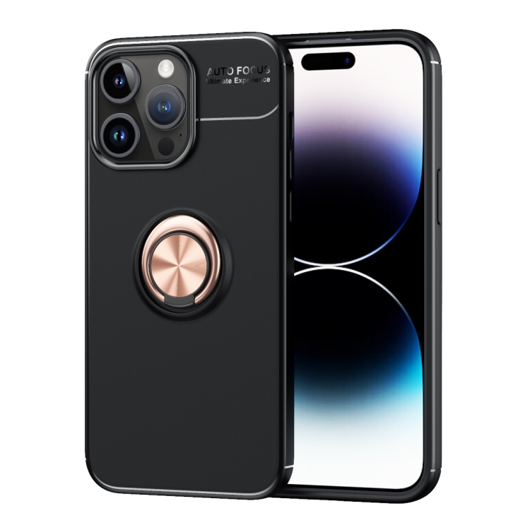 iPhone 15 Pro Max Skal Ring Svart/Roséguld