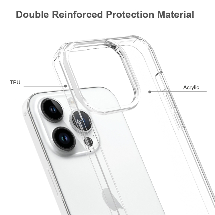 iPhone 15 Pro Skal Akryl/TPU Shockproof Transparent