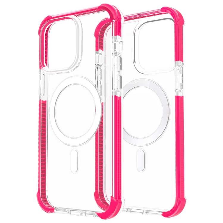 iPhone 15 Pro Skal Shockproof MagSafe Hybrid Rosa