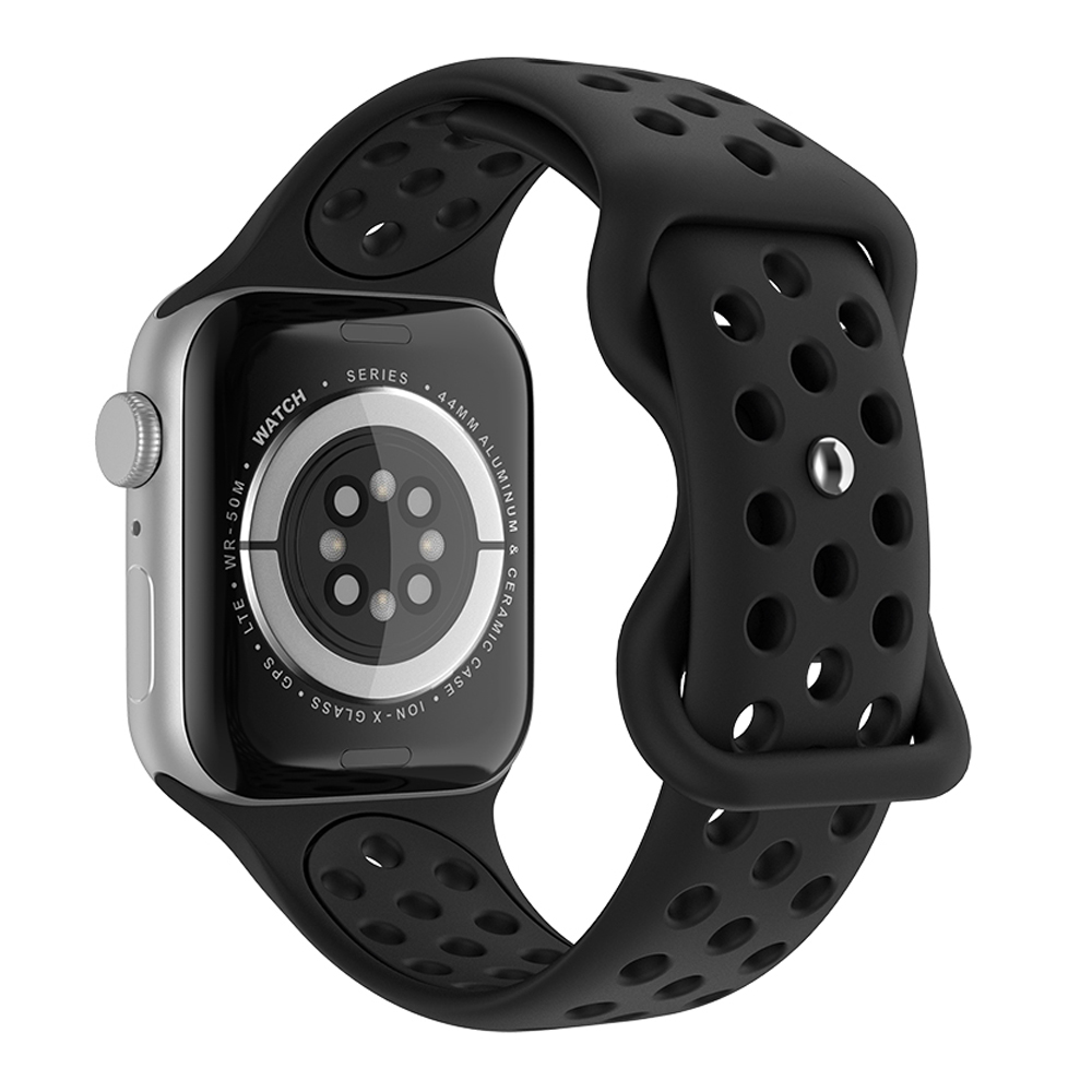 Sportarmband Dual-Color Apple Watch 41/40/38 mm (M/L) Svart