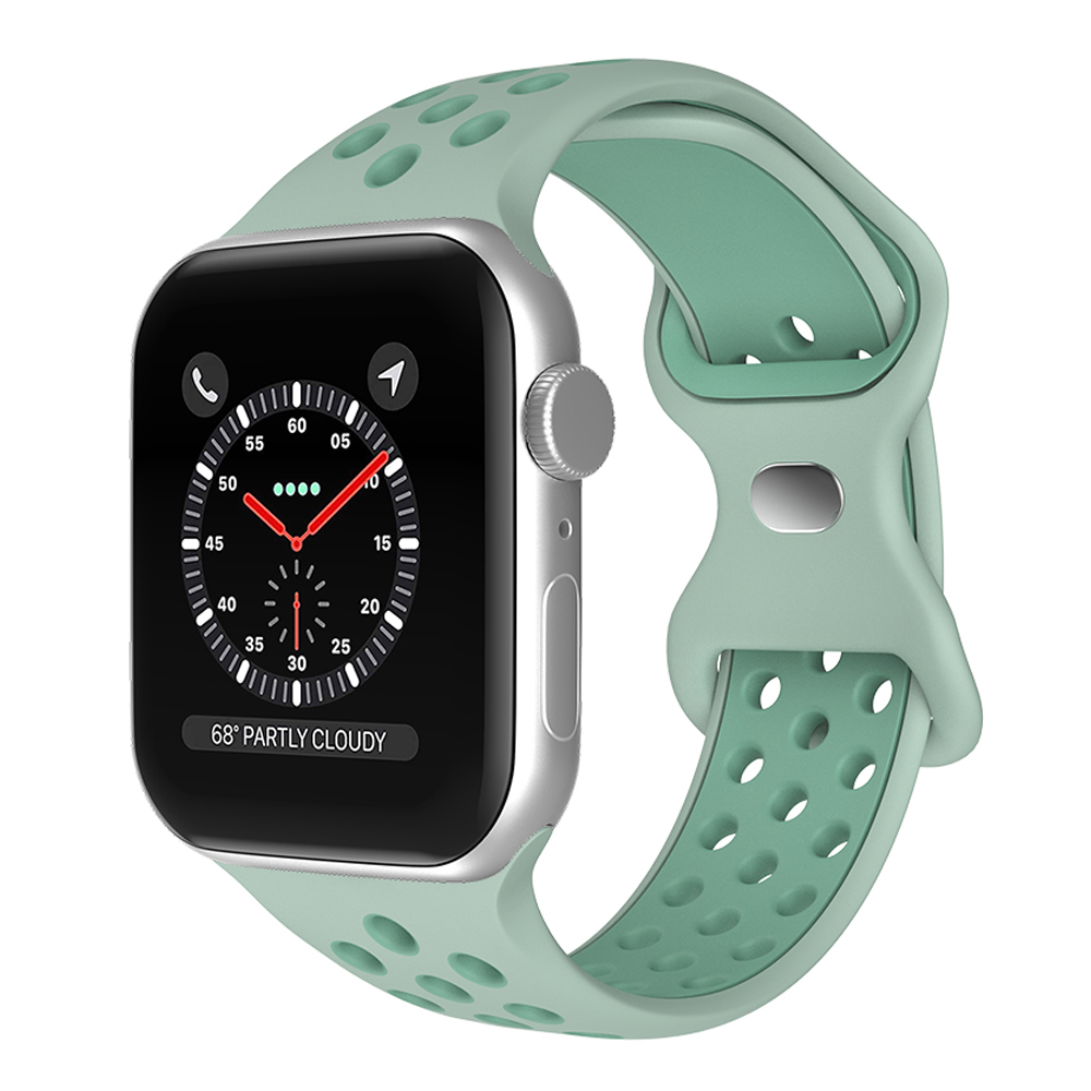 Sportarmband Dual-Color Apple Watch 41/40/38 mm (S/M) Grn