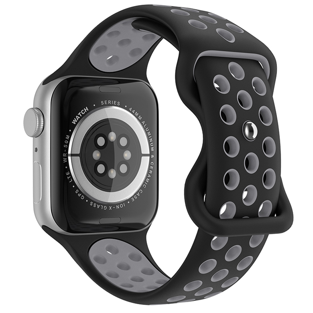 Sportarmband Dual-Color Apple Watch 42/44/45/49 mm (M/L) Svart/Gr