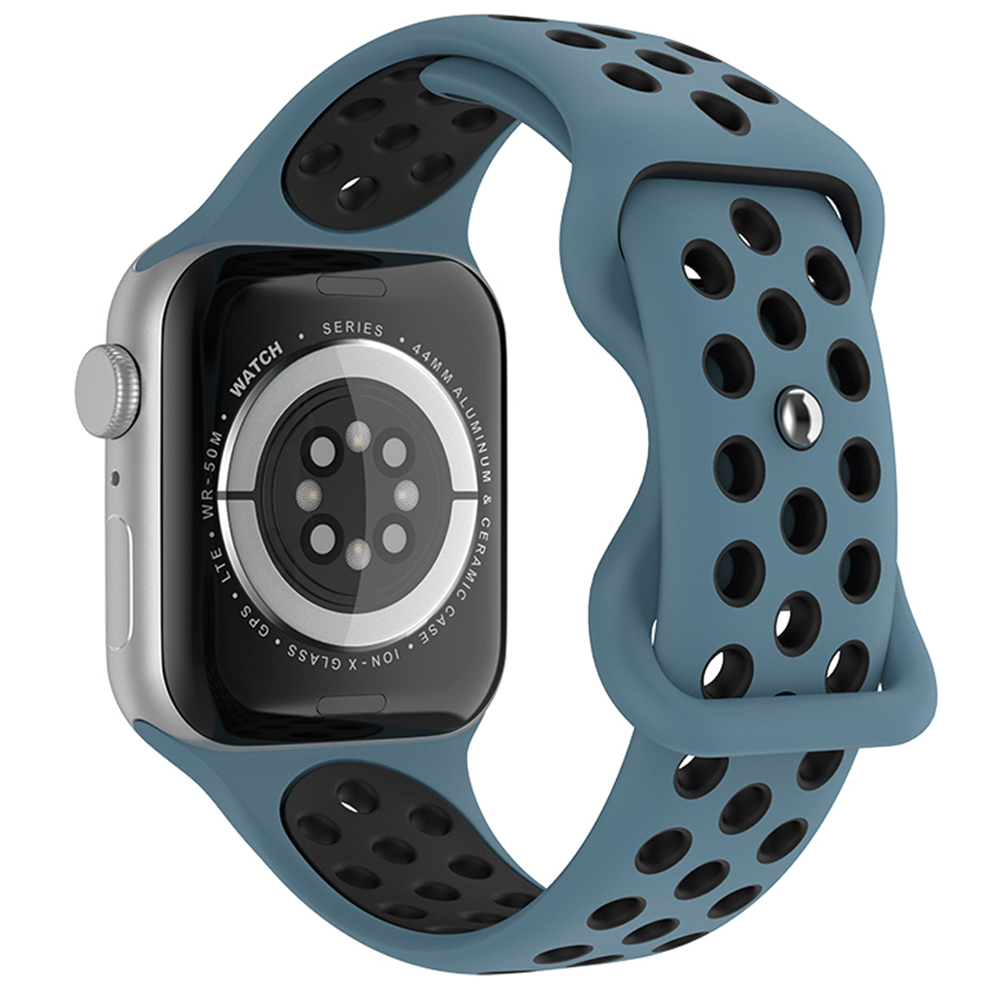 Sportarmband Dual-Color Apple Watch 42/44/45/49 mm (M/L) Bl/Svart