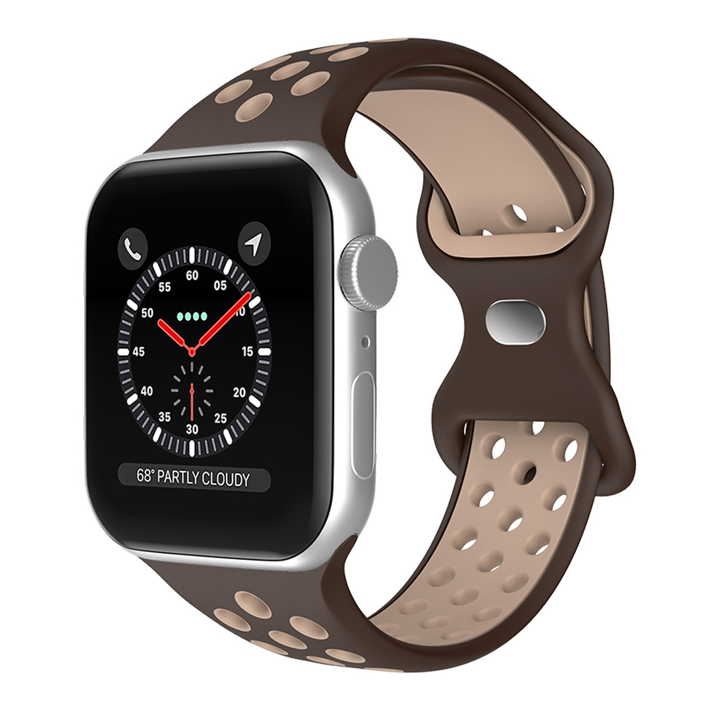 Sportarmband Dual-Color Apple Watch 42/44/45/49 mm (S/M) Brun