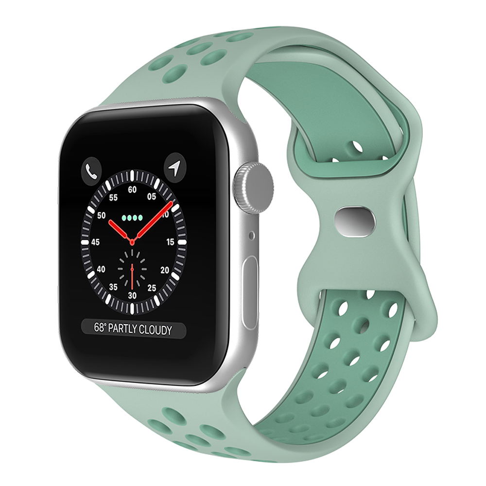 Sportarmband Dual-Color Apple Watch 42/44/45/49 mm (S/M) Grn