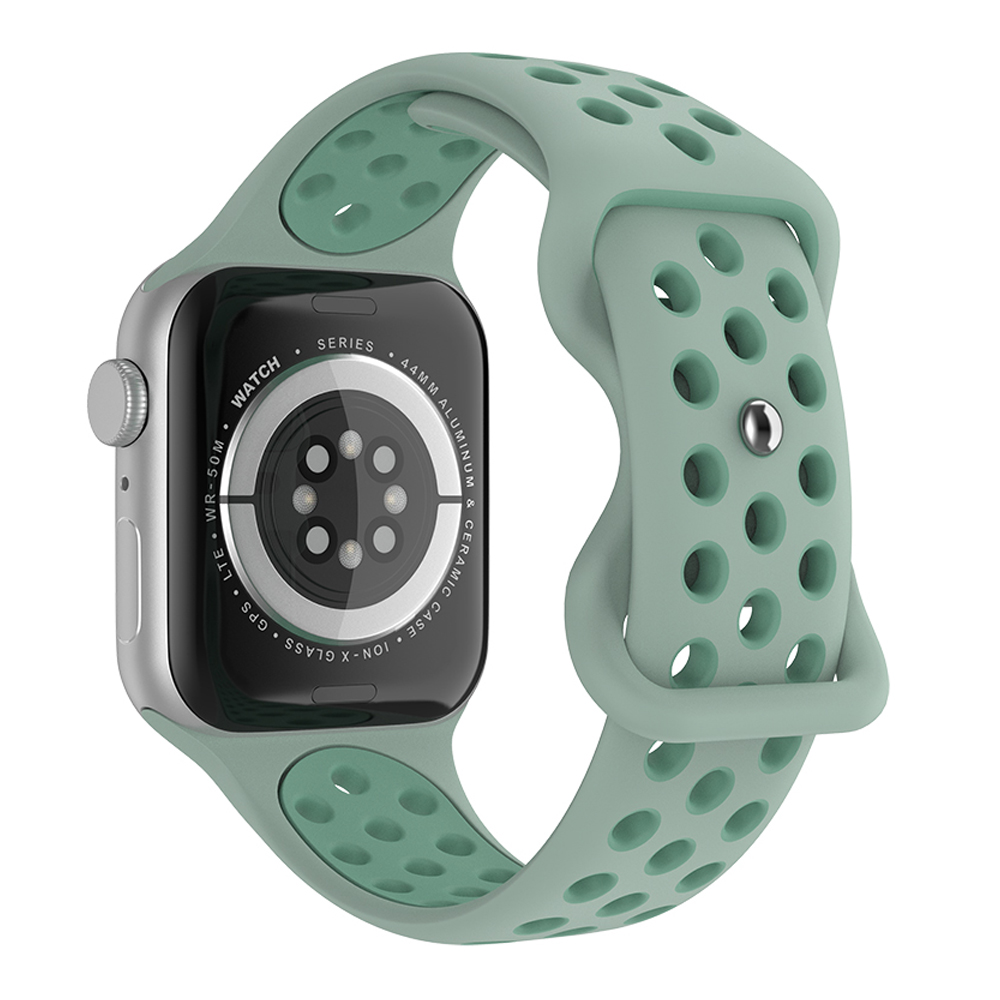 Sportarmband Dual-Color Apple Watch 42/44/45/49 mm (S/M) Grn