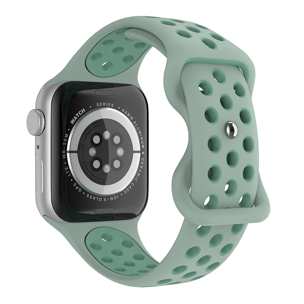 Sportarmband Dual-Color Apple Watch 42/44/45/49 mm (S/M) Grön