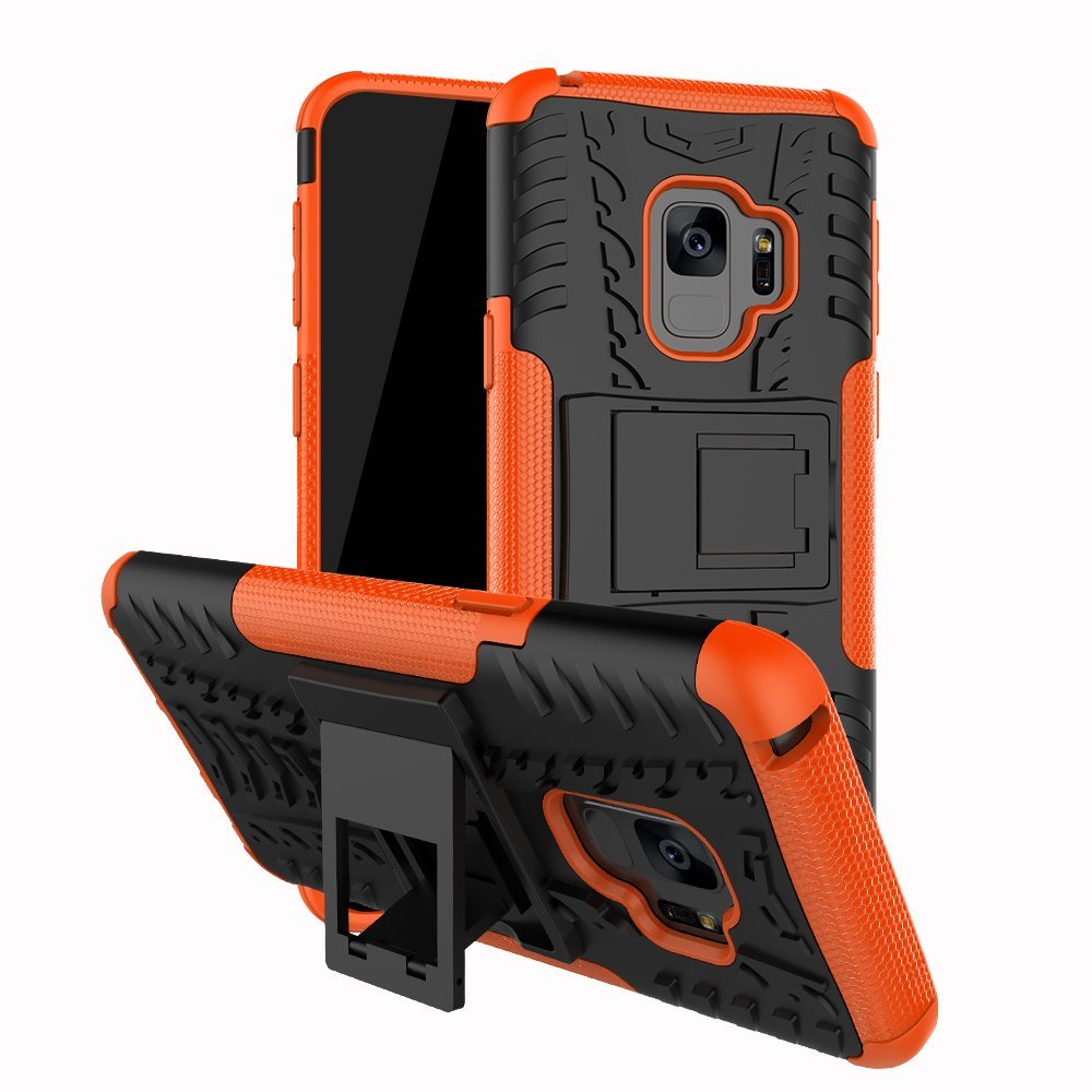 Samsung S9 Plus | Ultimata stöttåliga skalet med stöd | Orange