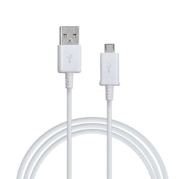 1 Meter - Micro-USB Kabel / Quick Charge Laddare - Vit