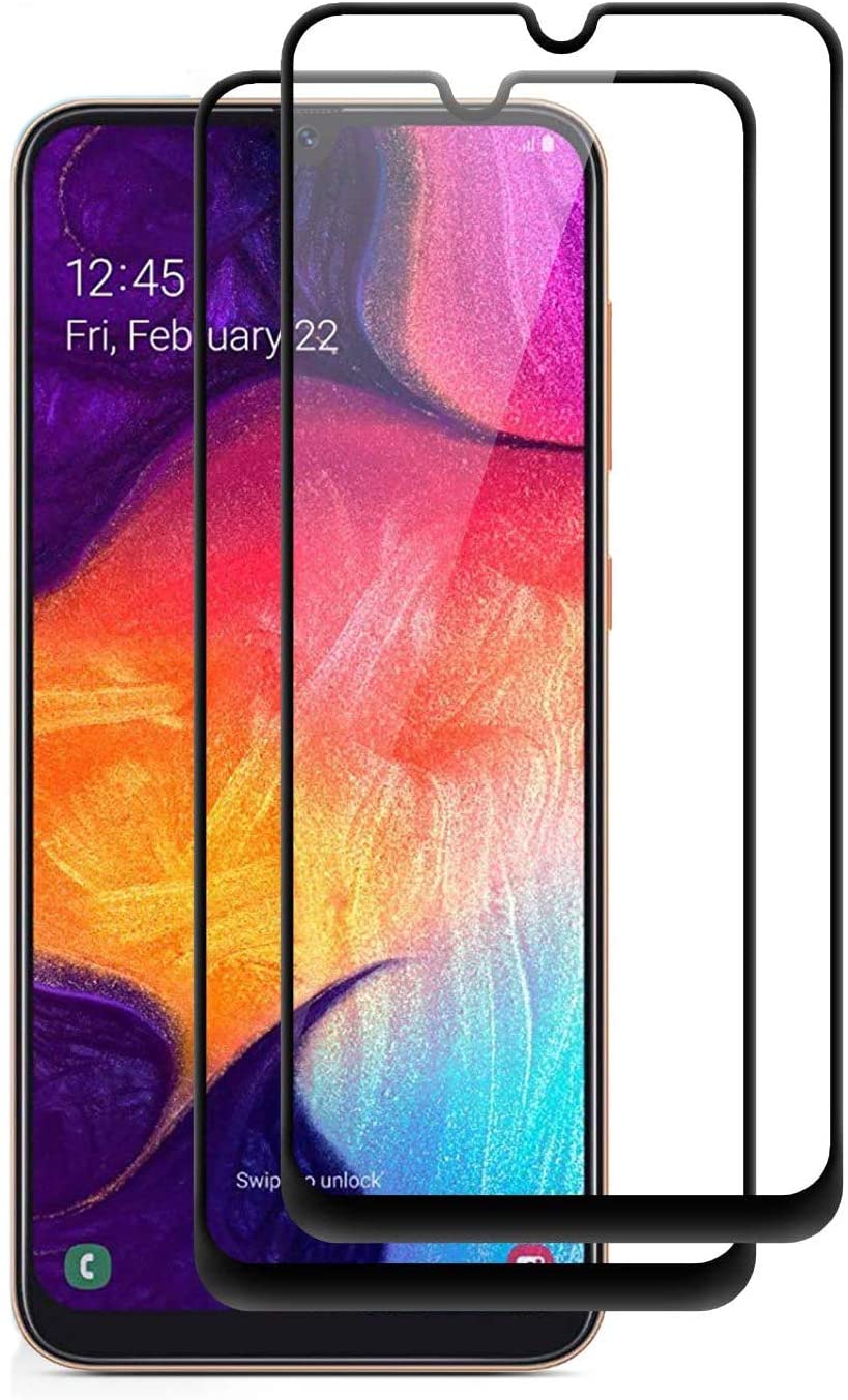 Samsung A22 5G - 2-Pack Heltckande Skrmskydd i Hrdat Glas