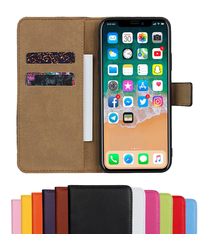 iPhone 11 - Fodral I Äkta Läder - Brun