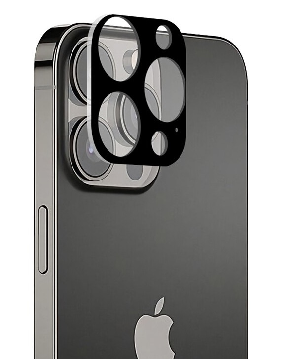 iPhone 12 Pro Linsskydd I Hrdat Glas - Svart