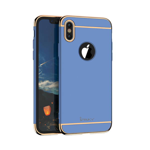 iPhone X/Xs - iPaky Electroplating Skal - Bl