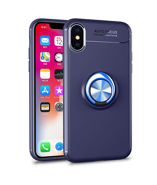 iPhone Xs Max - Ring Skal - Bl