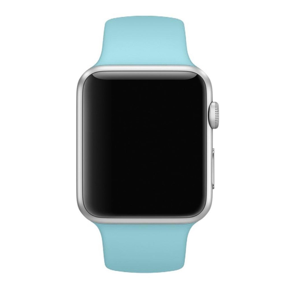 Silikon Armband Apple Watch 41/40/38 mm (S/M) - Cyan