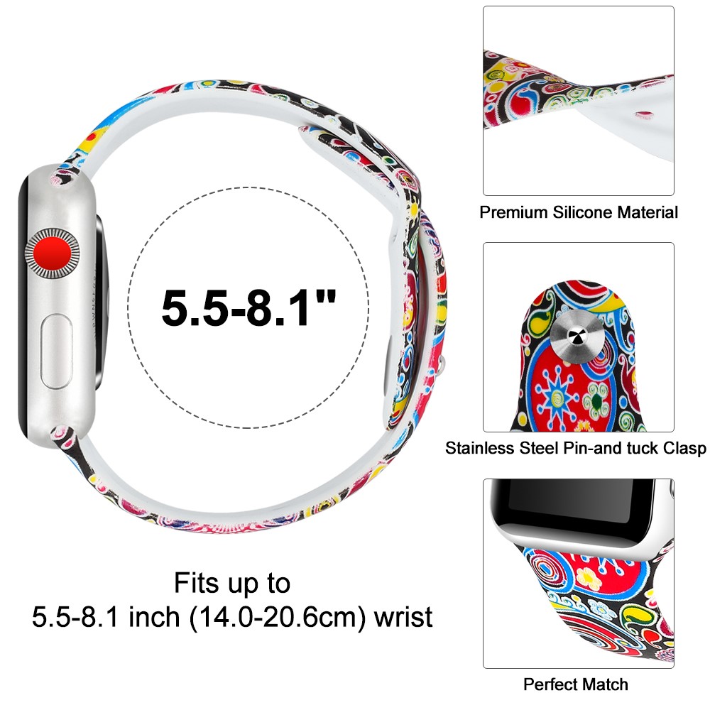 Silikon Armband Apple Watch 42/44/45/49 mm Hypnotic