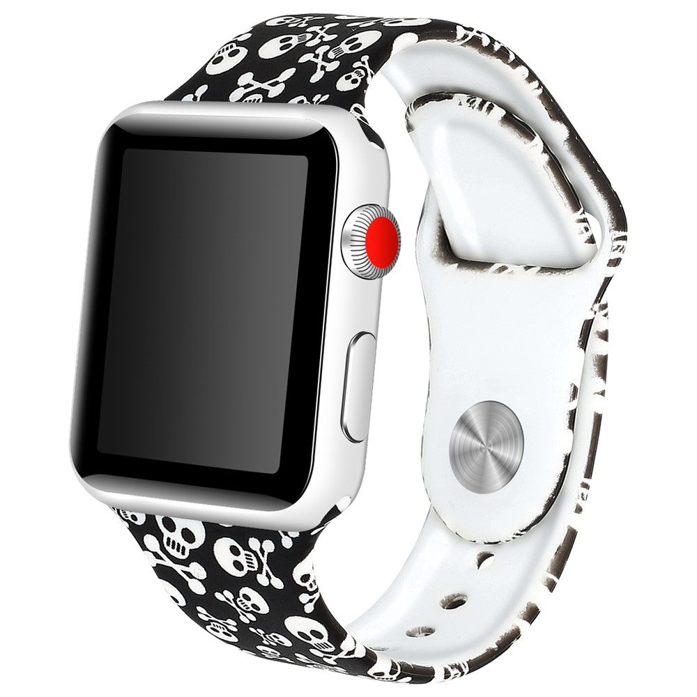 Silikon Armband Apple Watch 42/44/45/49 mm Dskallar