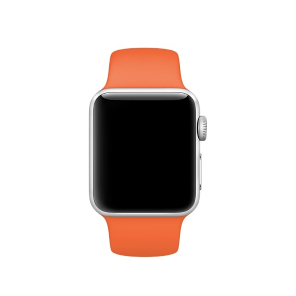 Silikon Armband Apple Watch 42/44/45/49 mm (S/M) Orange