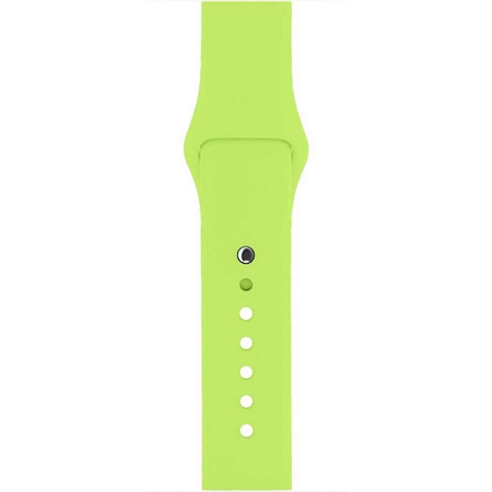 Silikon Armband Apple Watch 42/44/45/49 mm (S/M) Lime Grn