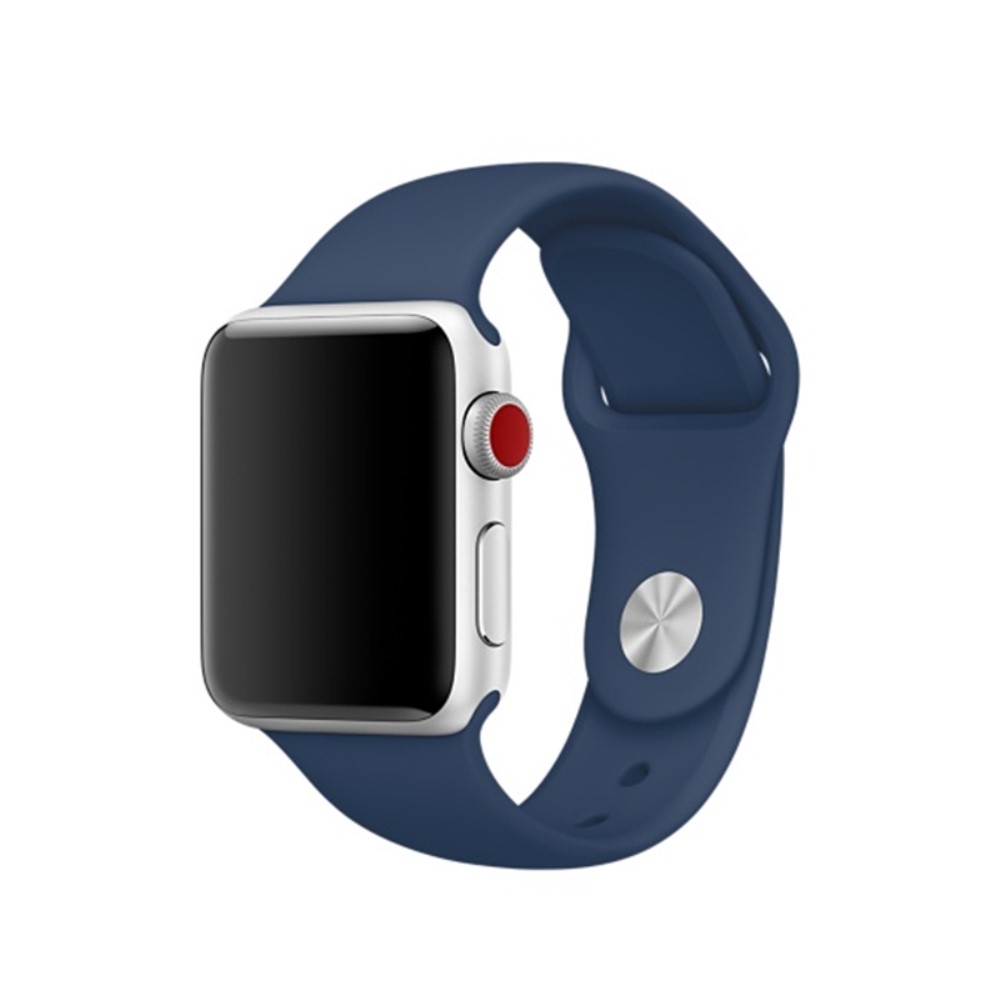 Silikon Armband Apple Watch 42/44/45/49 mm (S/M) Navy Blue