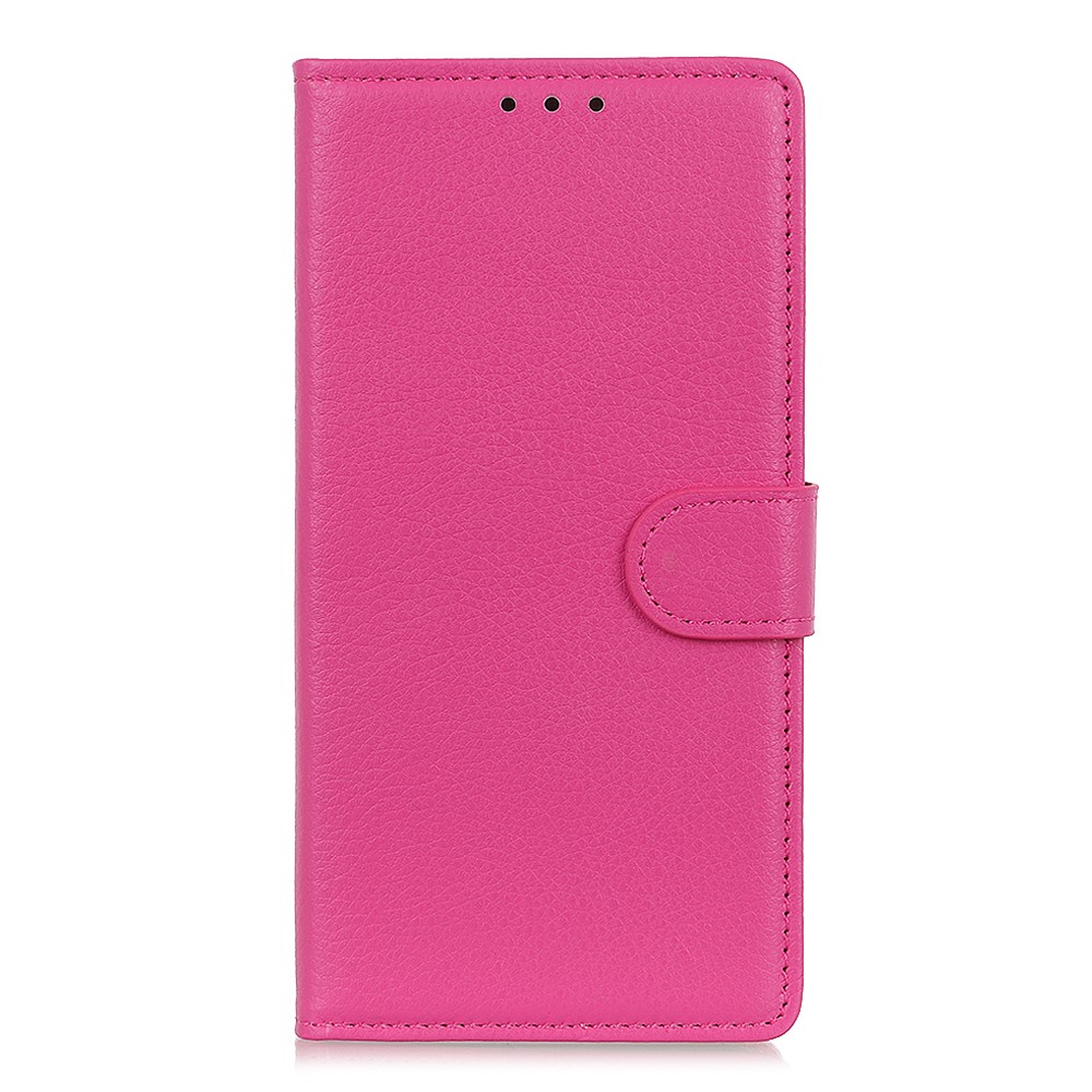 Xiaomi Redmi 9 - Litchi Fodral - Rosa