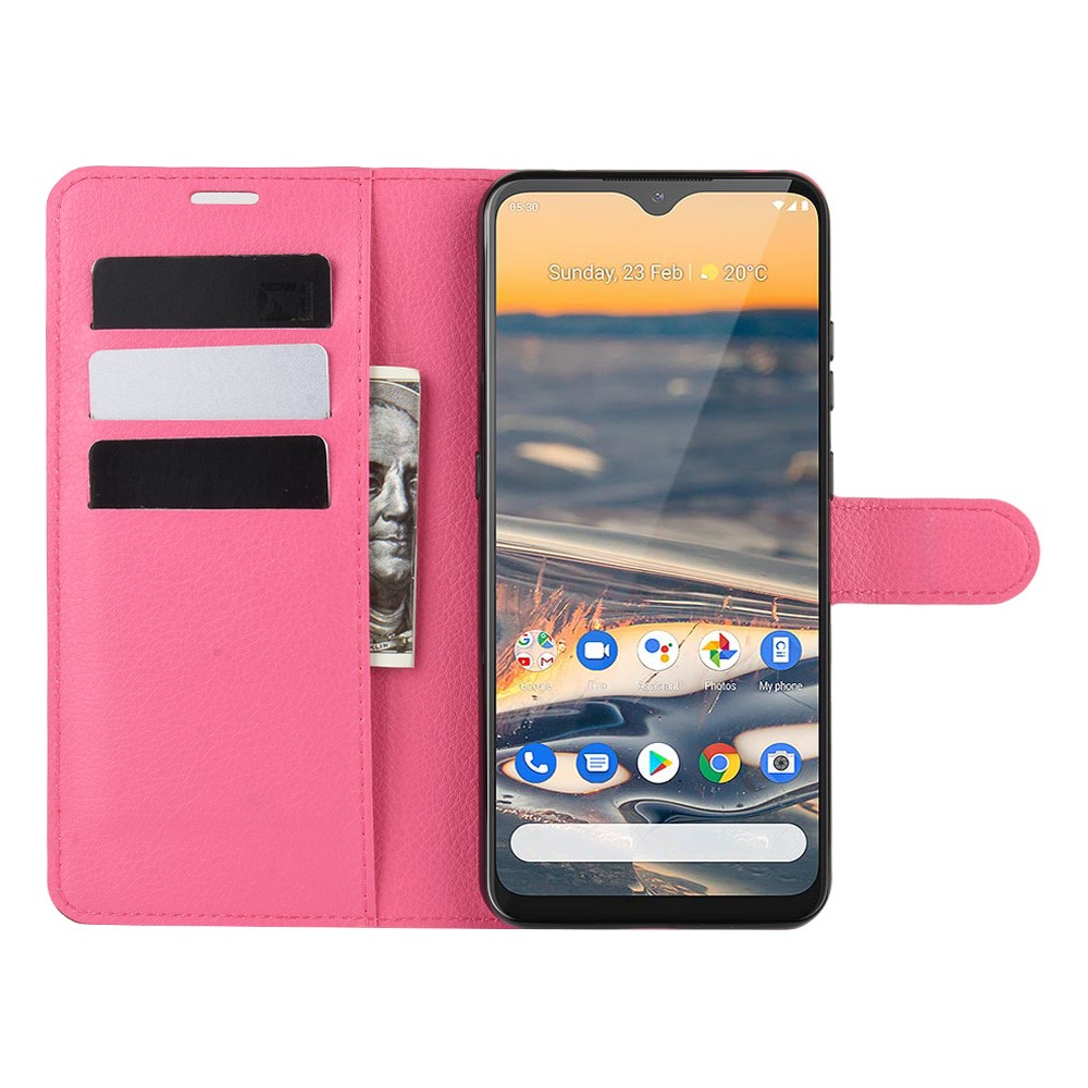 Nokia 5.3 - Litchi Plnboksfodral - Rosa