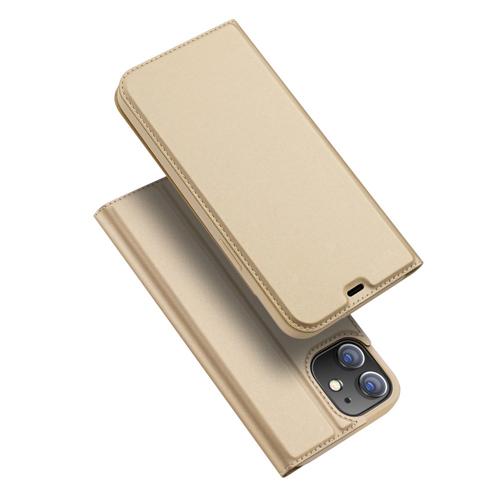 iPhone 12 / 12 Pro - DUX DUCIS Skin Pro Fodral - Guld