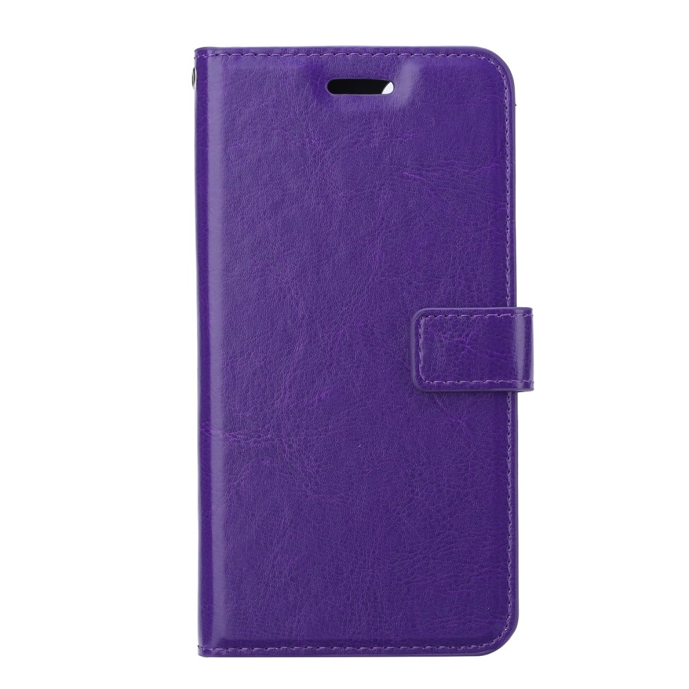 iPhone 12 / 12 Pro - Crazy Horse Fodral - Lila