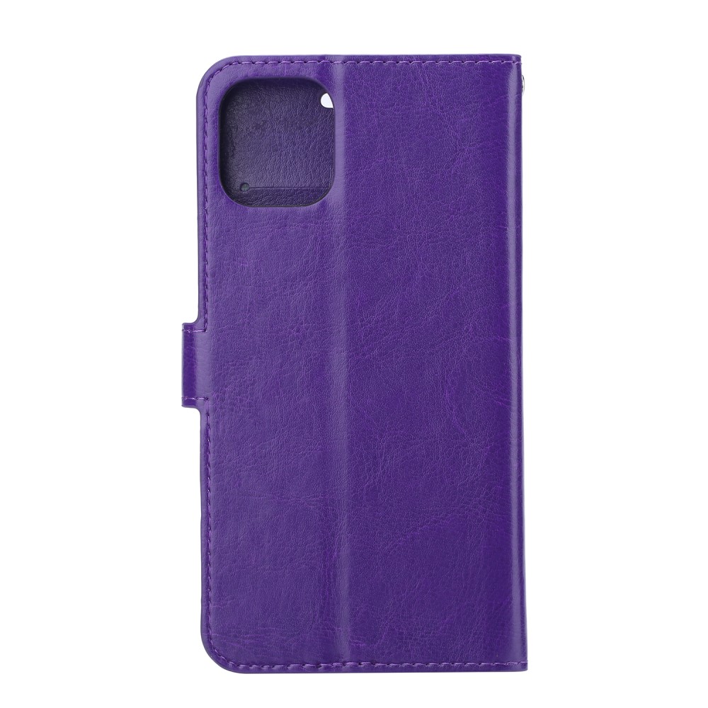 iPhone 12 / 12 Pro - Crazy Horse Fodral - Lila