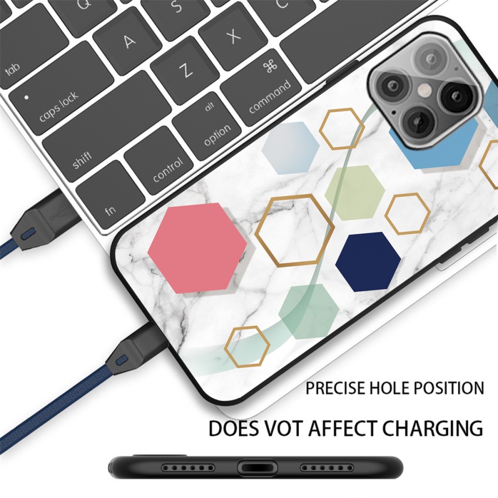 iPhone 12 / 12 Pro - Marmor TPU Skal