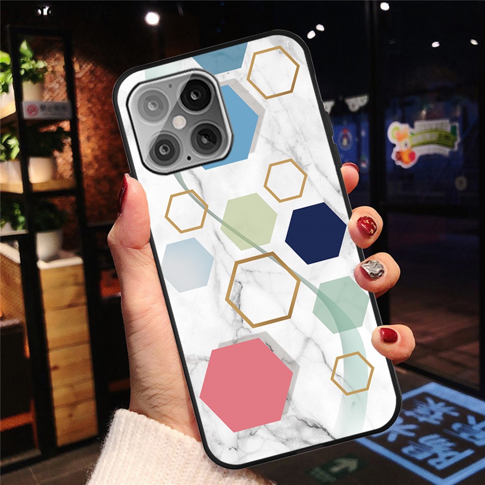 iPhone 12 / 12 Pro - Marmor TPU Skal