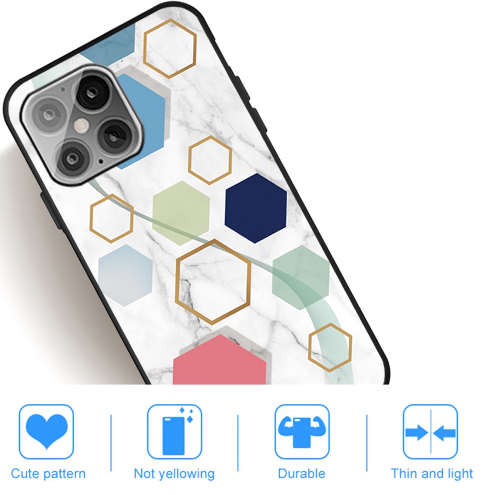 iPhone 12 / 12 Pro - Marmor TPU Skal