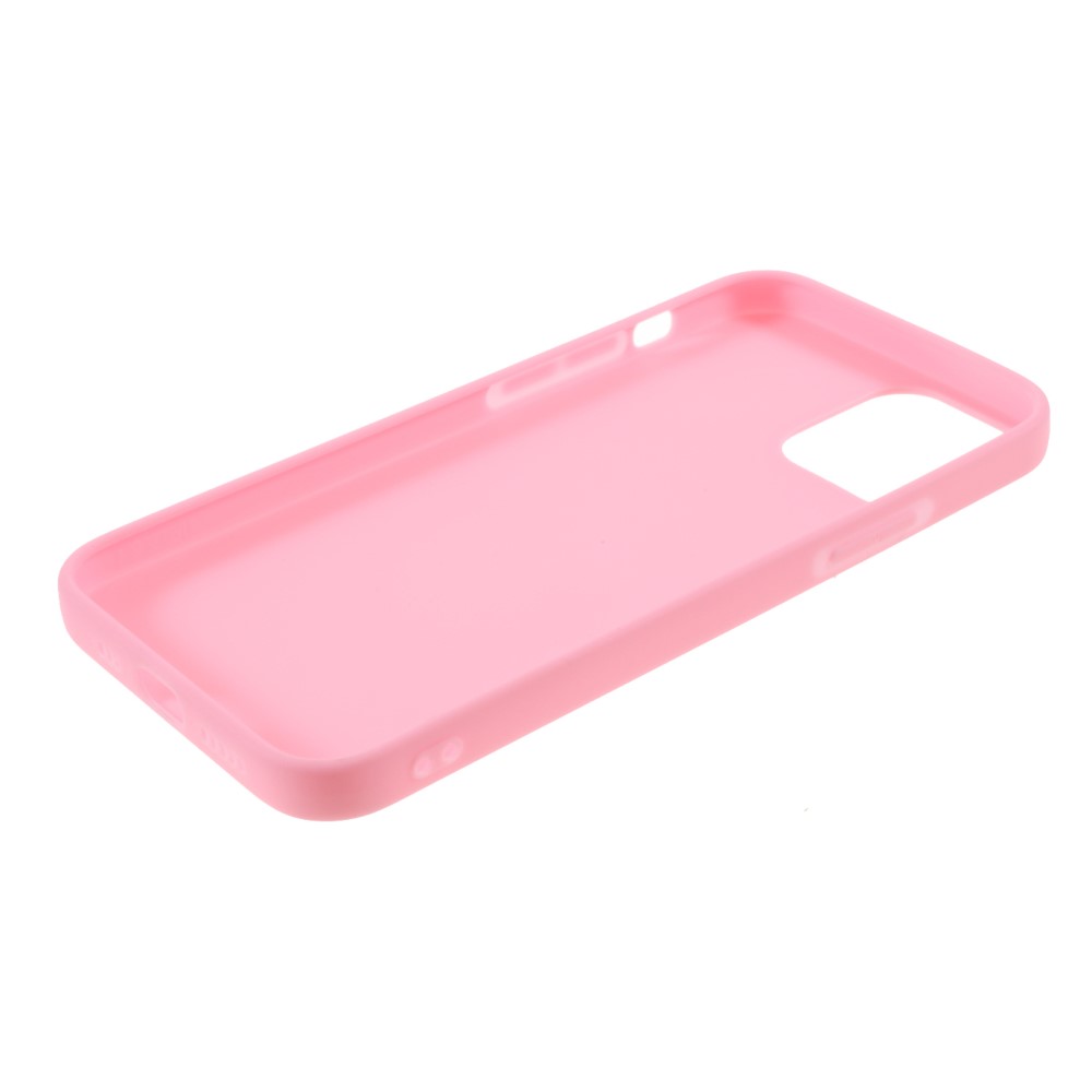 iPhone 12 Mini - Matt TPU Skal - Ljus Rosa