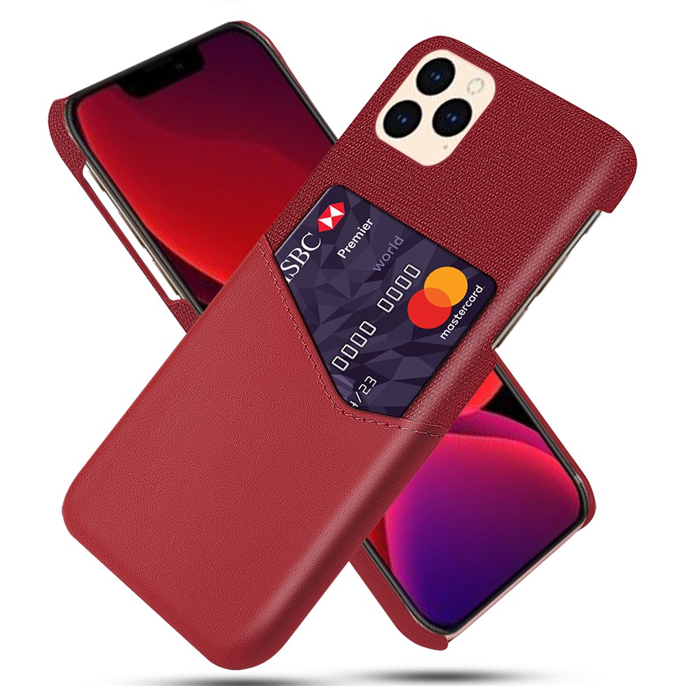 iPhone 12 Mini - KSQ Skal Med Kortfack - Röd