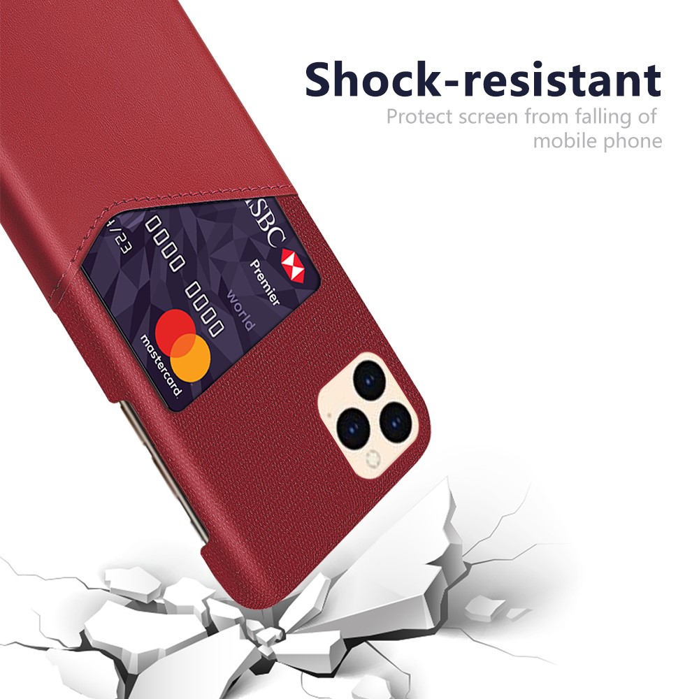 iPhone 12 Mini - KSQ Skal Med Kortfack - Röd