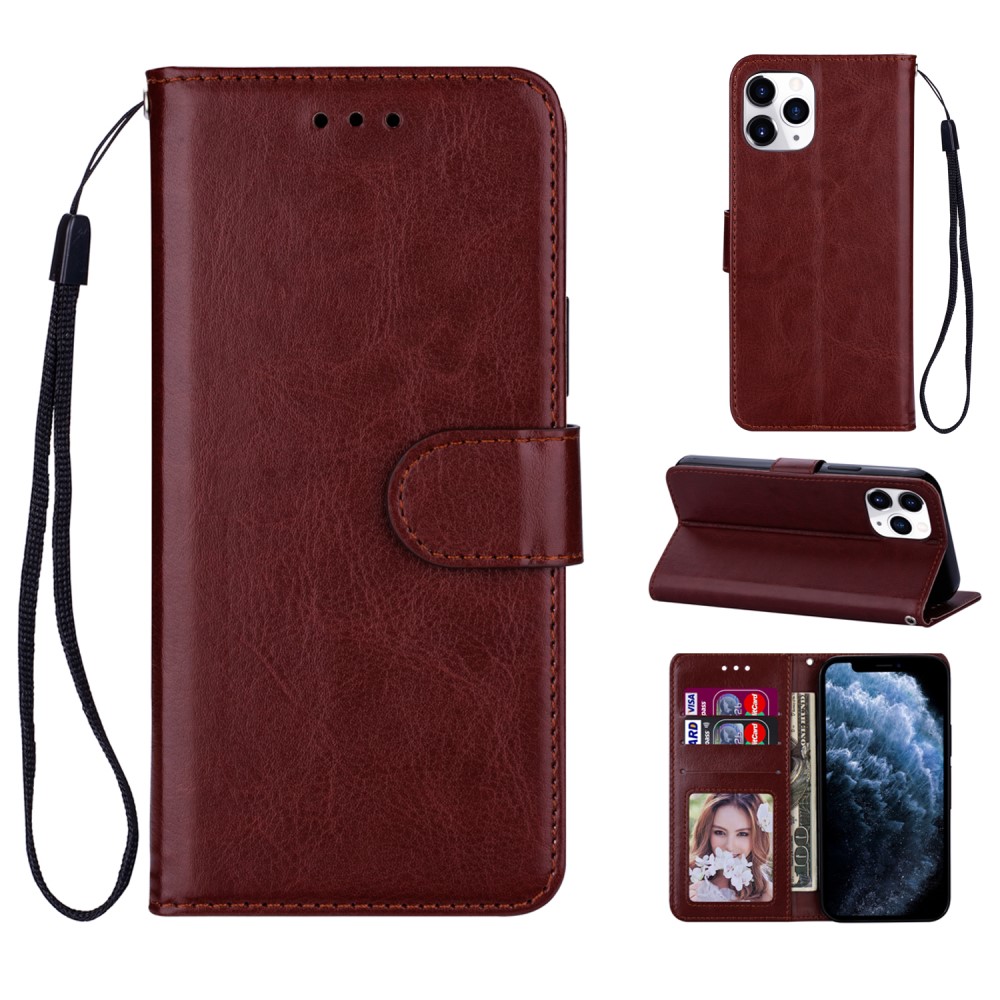 iPhone 12 Mini - Crazy Horse Fodral - Brun