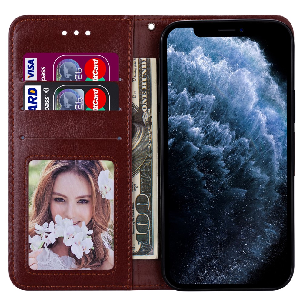 iPhone 12 Mini - Crazy Horse Fodral - Brun