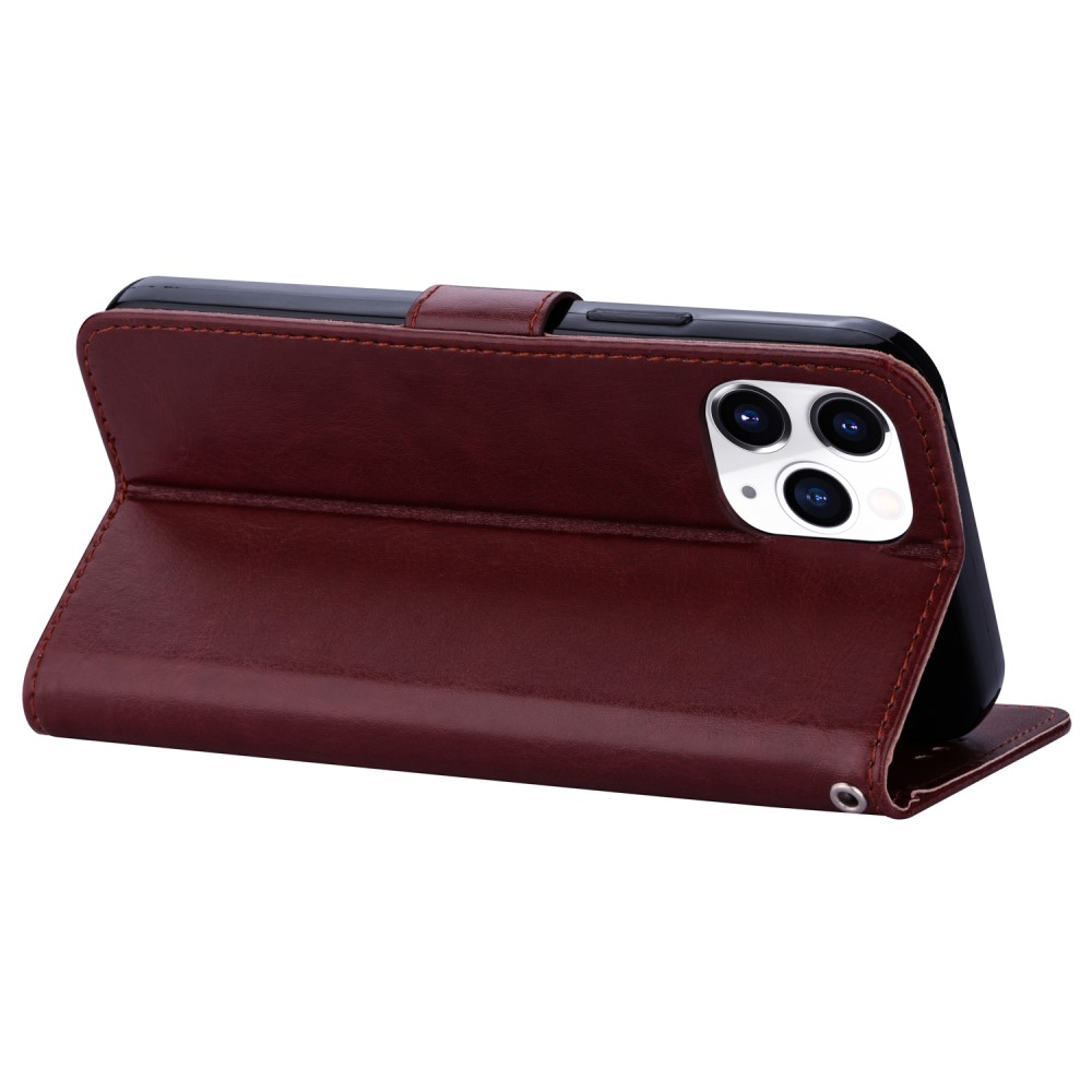 iPhone 12 Mini - Crazy Horse Fodral - Brun