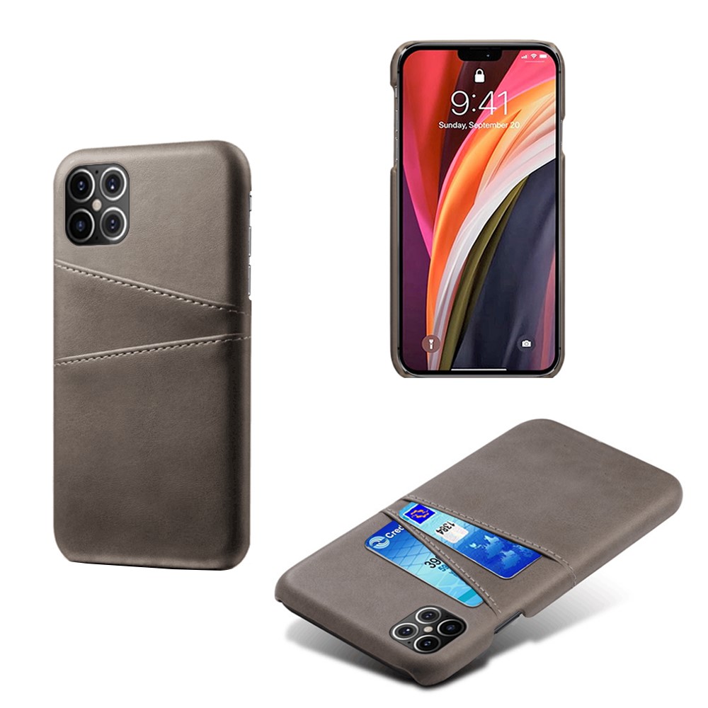iPhone 12 Pro Max - KSQ Skal Med Kortfack - Grå