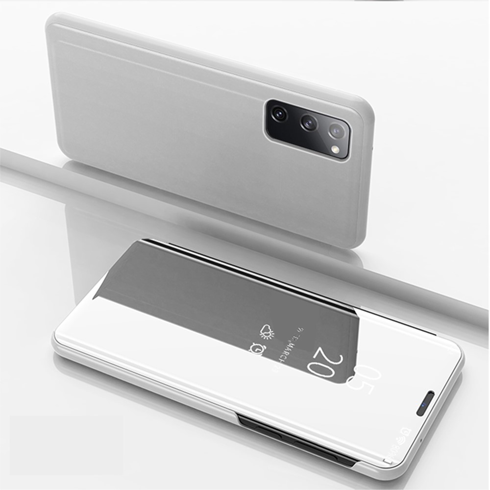 Samsung Galaxy S20 FE - Mirror Flip Fodral - Silver