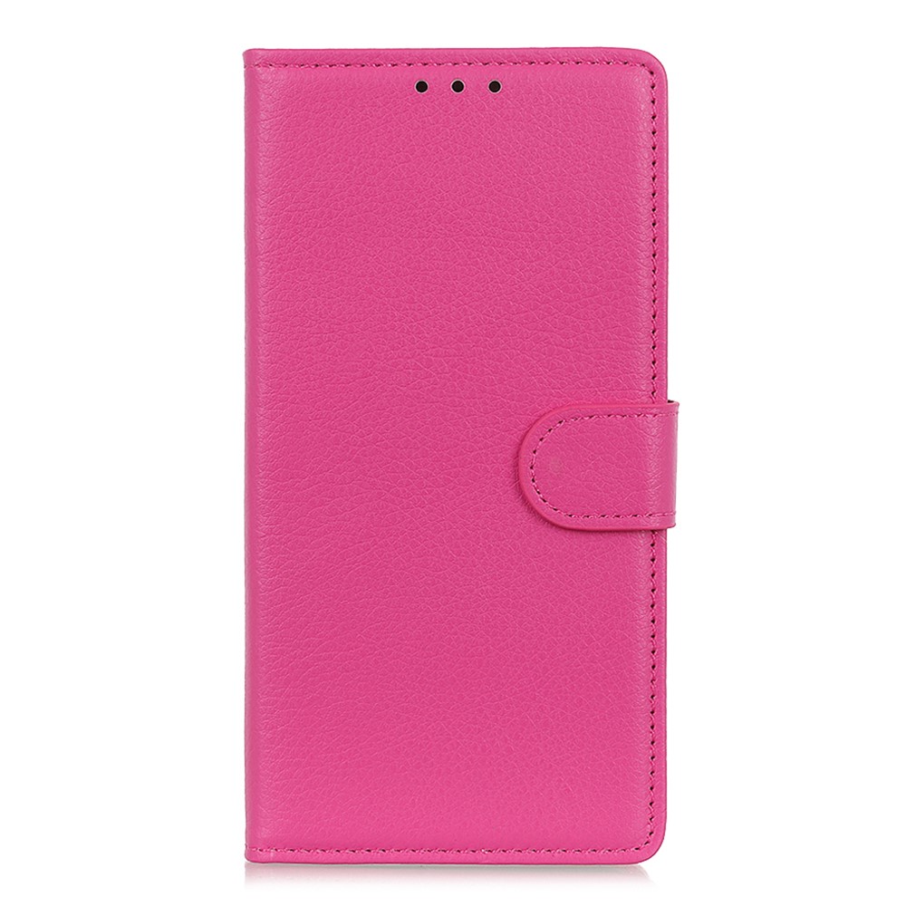 OnePlus 8T / 8T+ - Litchi Textur Fodral - Rosa