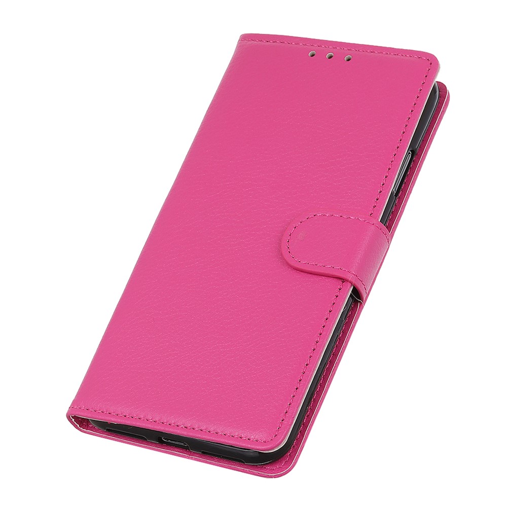 OnePlus 8T / 8T+ - Litchi Textur Fodral - Rosa