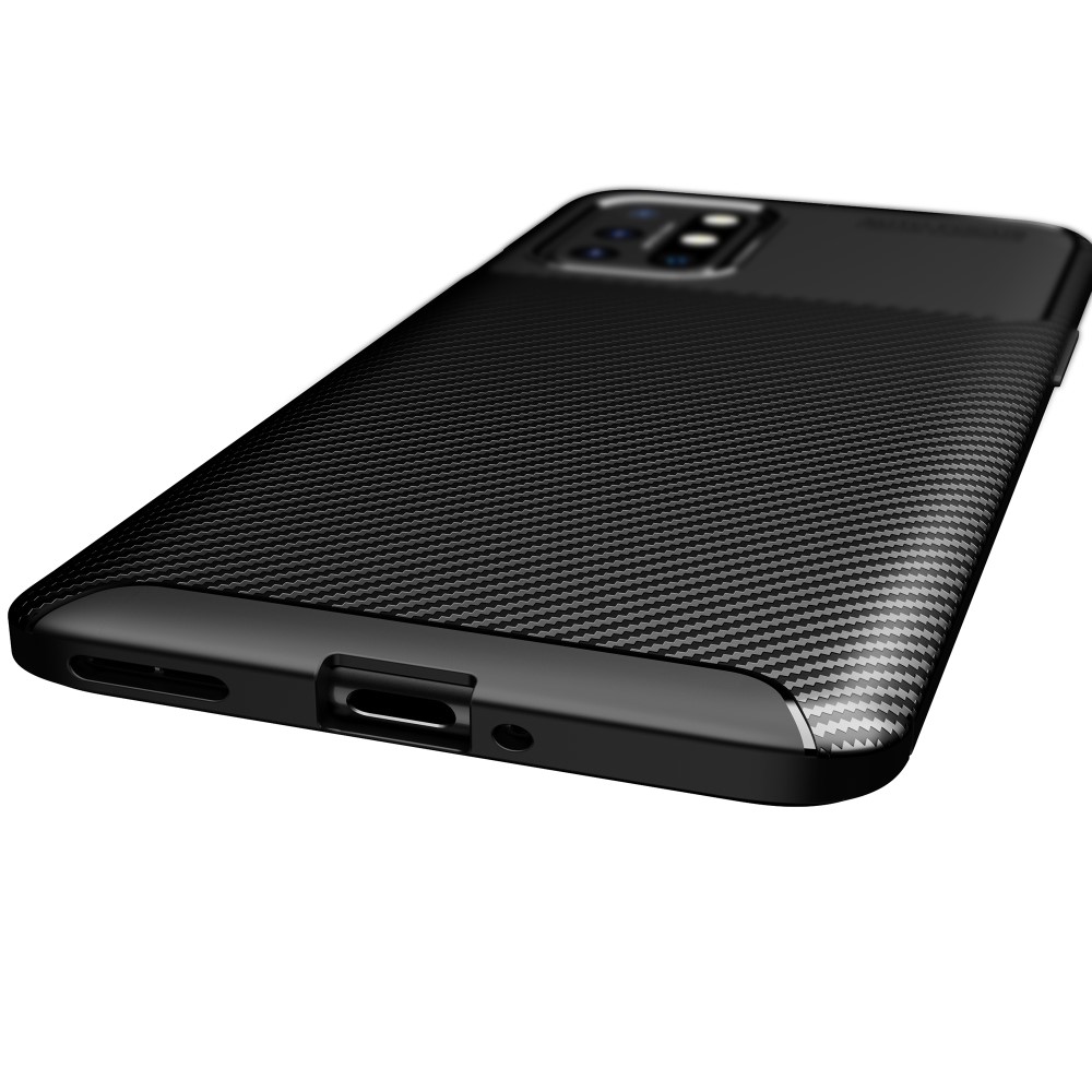 OnePlus 8T / 8T+ - Kolfiber Textur Skal - Svart