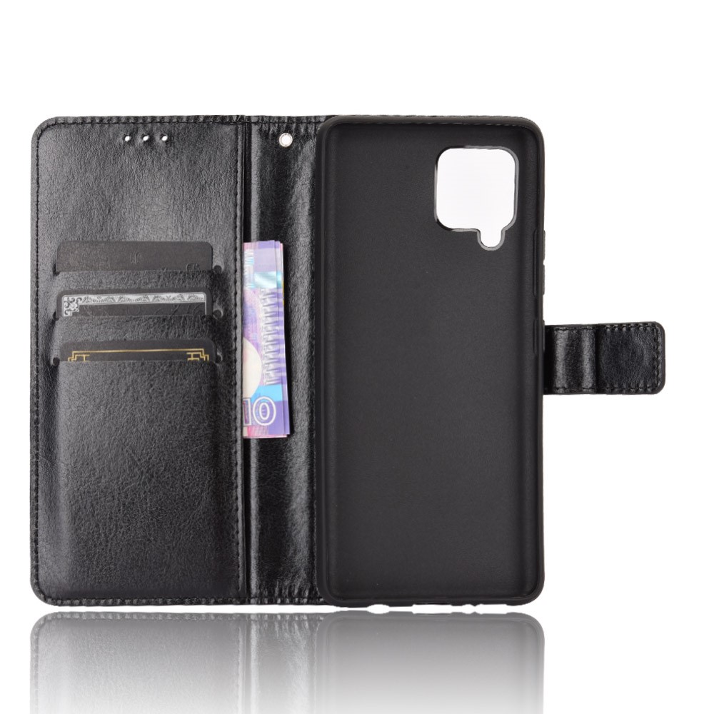 Samsung Galaxy A42 - Crazy Horse Fodral - Svart