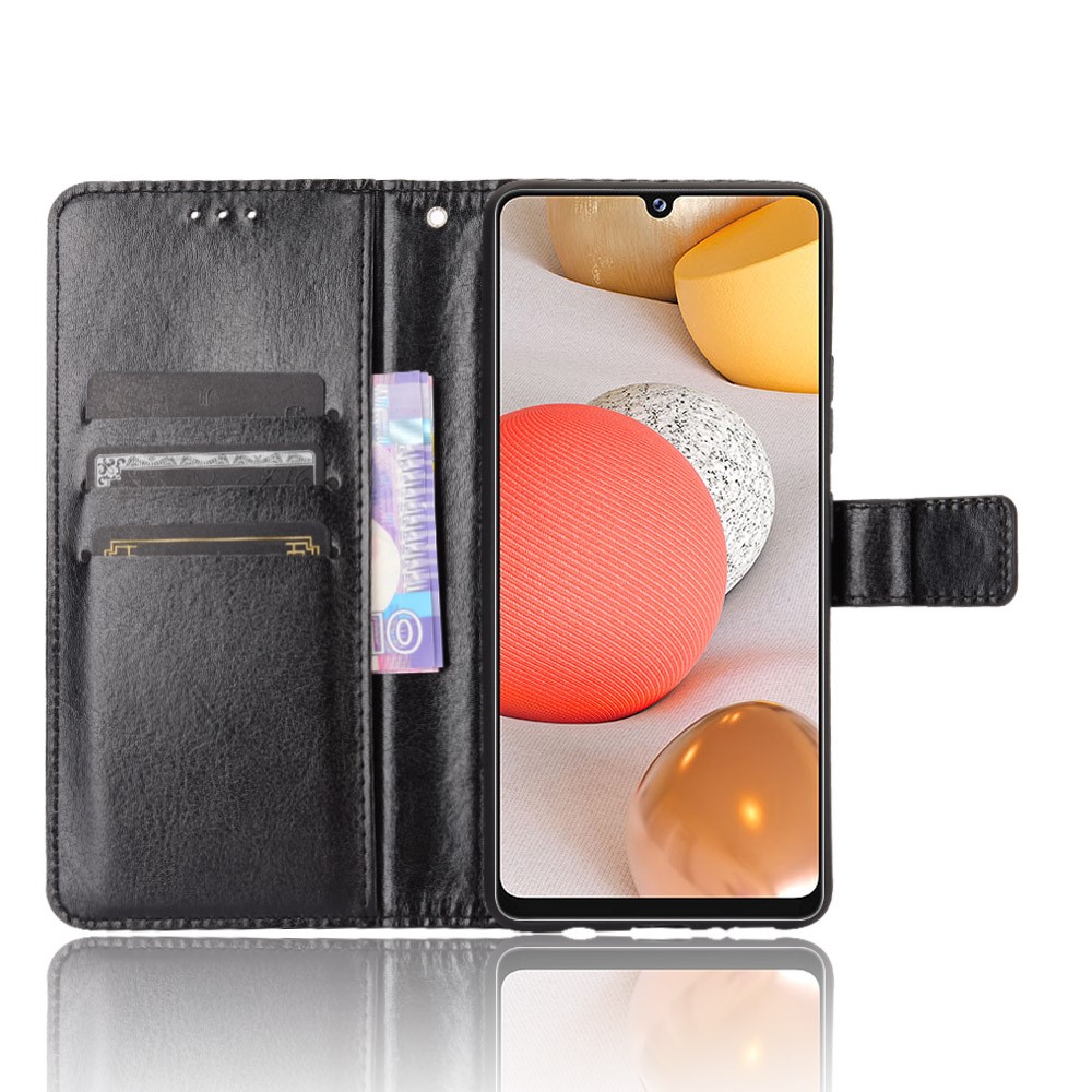 Samsung Galaxy A42 - Crazy Horse Fodral - Svart