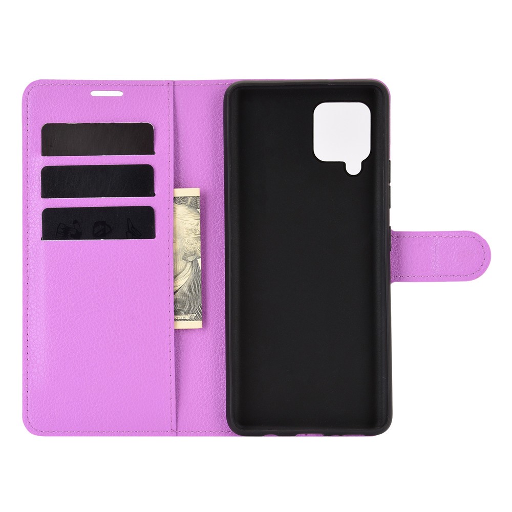 Samsung Galaxy A42 - Litchi Fodral - Lila