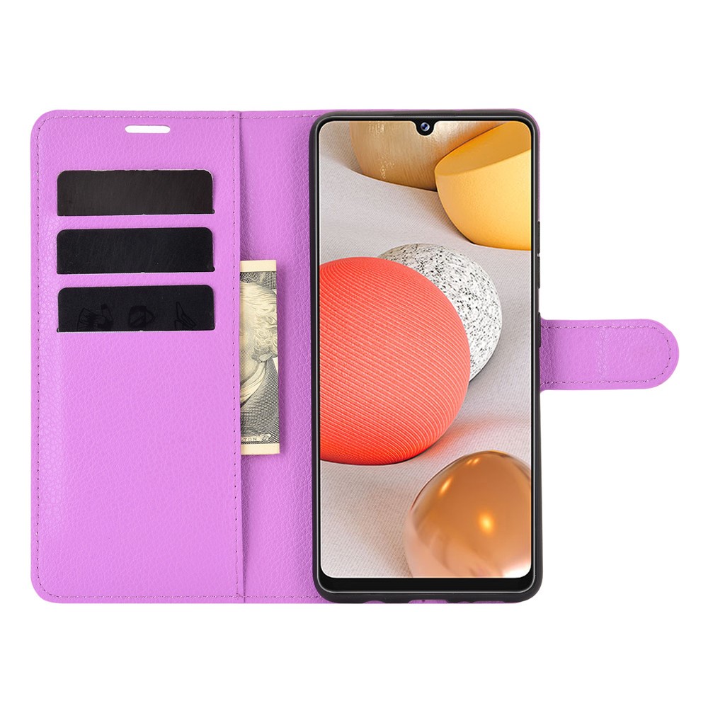 Samsung Galaxy A42 - Litchi Fodral - Lila