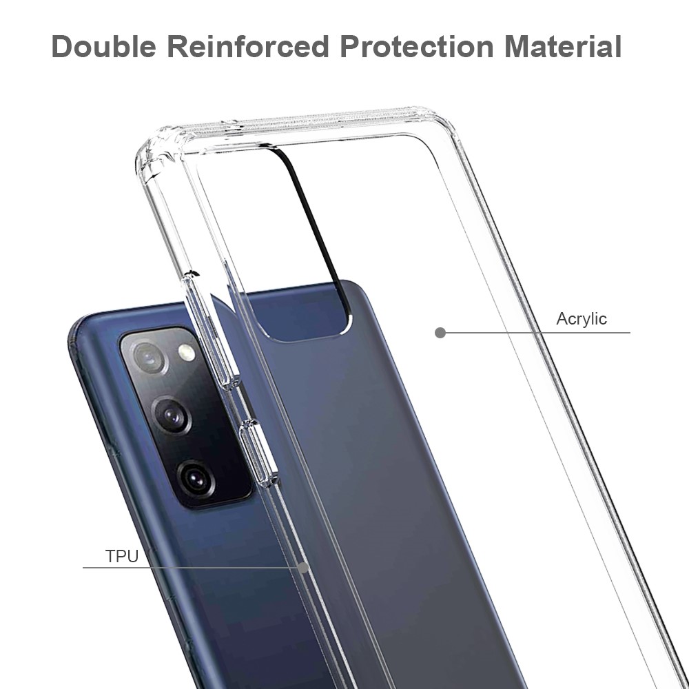 Samsung Galaxy S20 FE - Akryl+TPU Transparent Skal