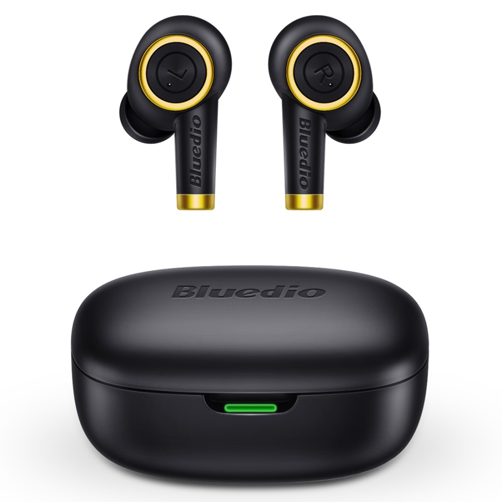 BLUEDIO Trdlsa Bluetooth In-Ear Hrlurar - Svart/Guld