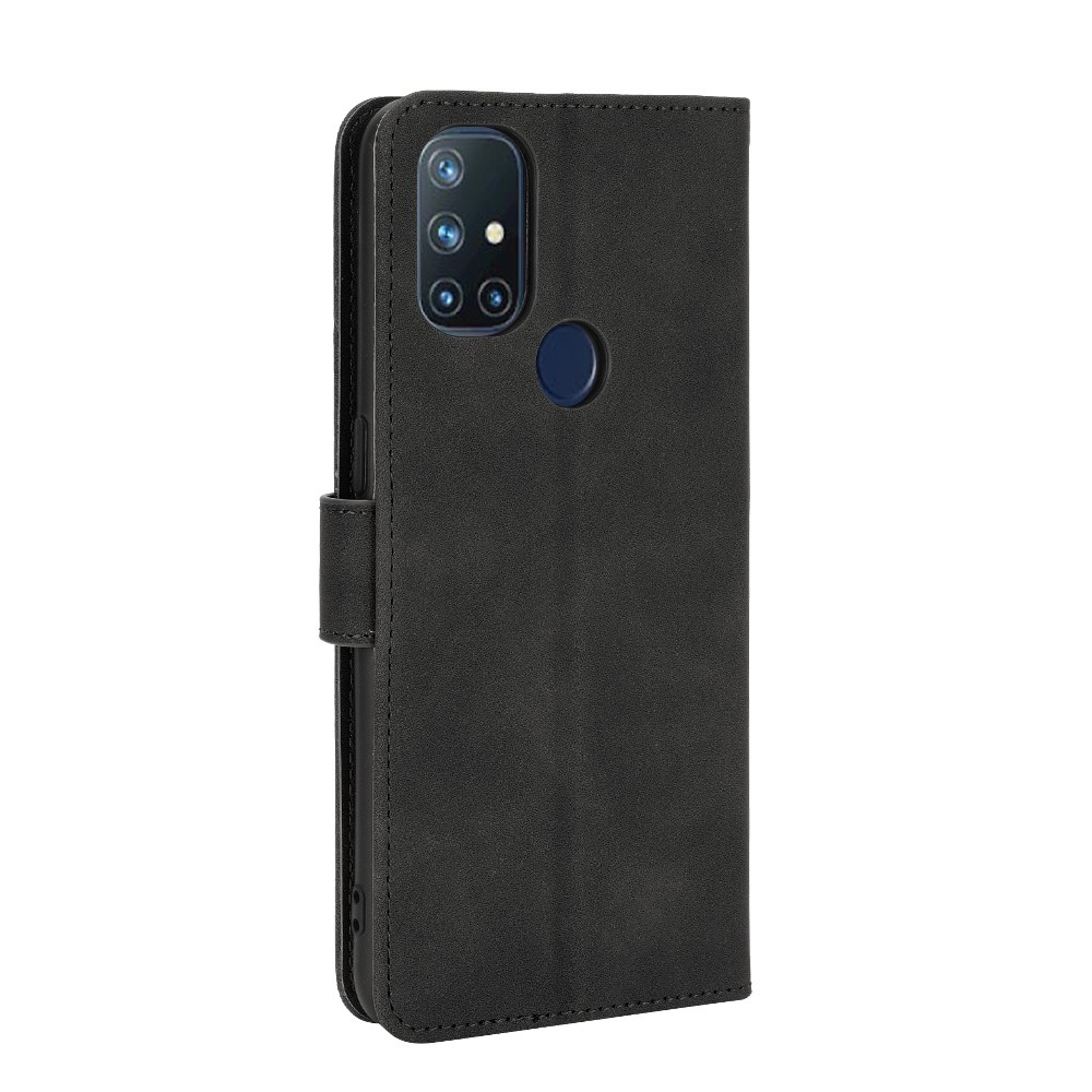 OnePlus Nord N10 5G - Silkeslent Plånboksfodral - Svart